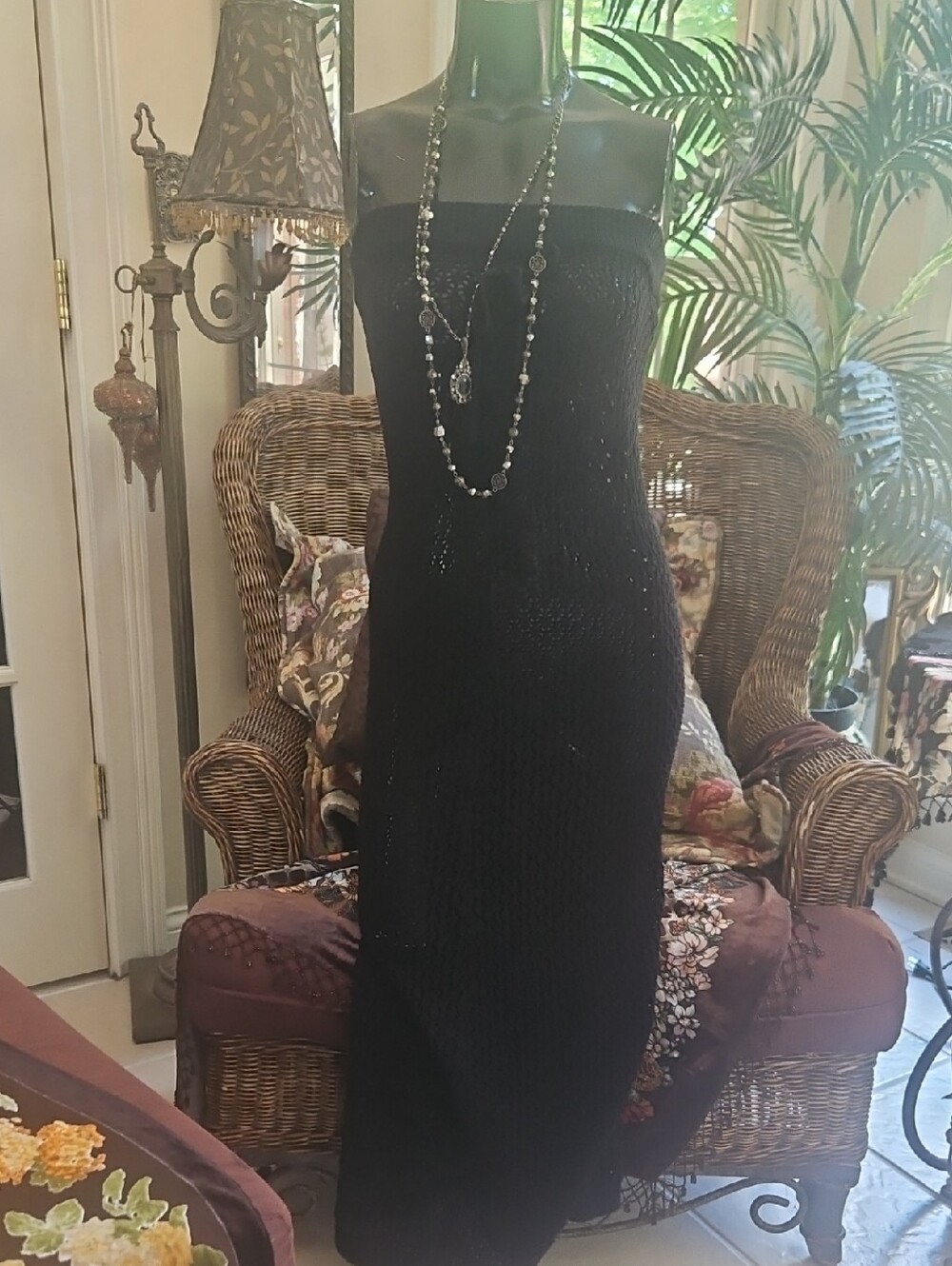 Crochet Strapless Dress/coverup